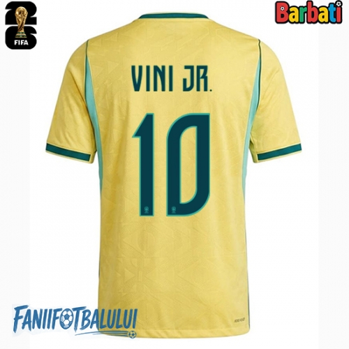 Brazilia Vinicius Junior #10 Tricou Fotbal Replică Mondial 2026 Barbati Acasa Brazilia Vinicius Junior #10 Tricou Fotbal Replică Mondial 2026 Barbati Acasa